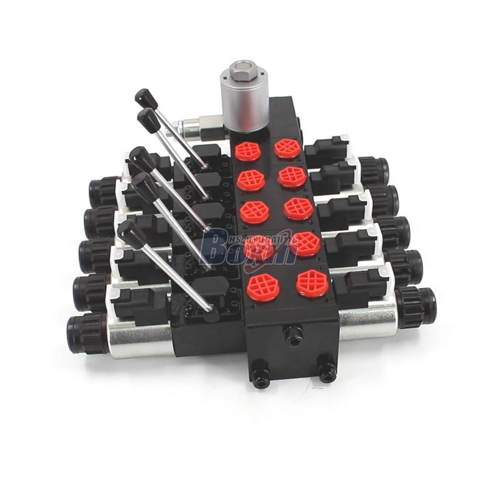 Wholesale DCV56 Solenoid 5 Spool Directional Valve Factory Price cover photo